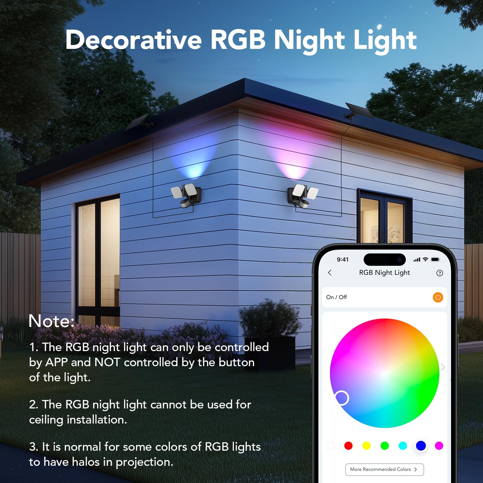 Wired and Solar Hybrid LED Smart Motion Sensor Light Outdoor Flood Lights wit...