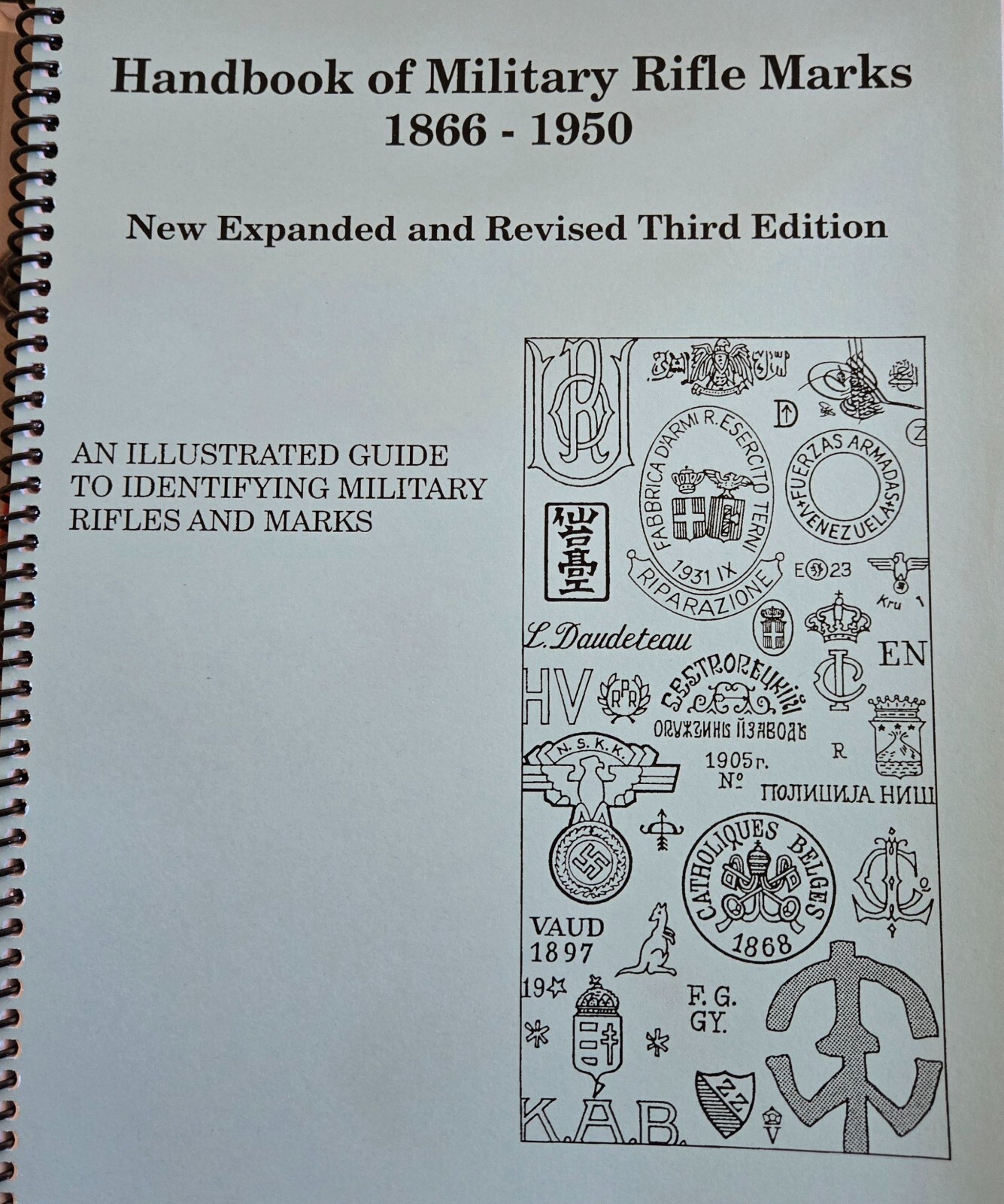 Handbook of Military Rifle Marks 1866-1950 3rd Ed out of print gun book guide