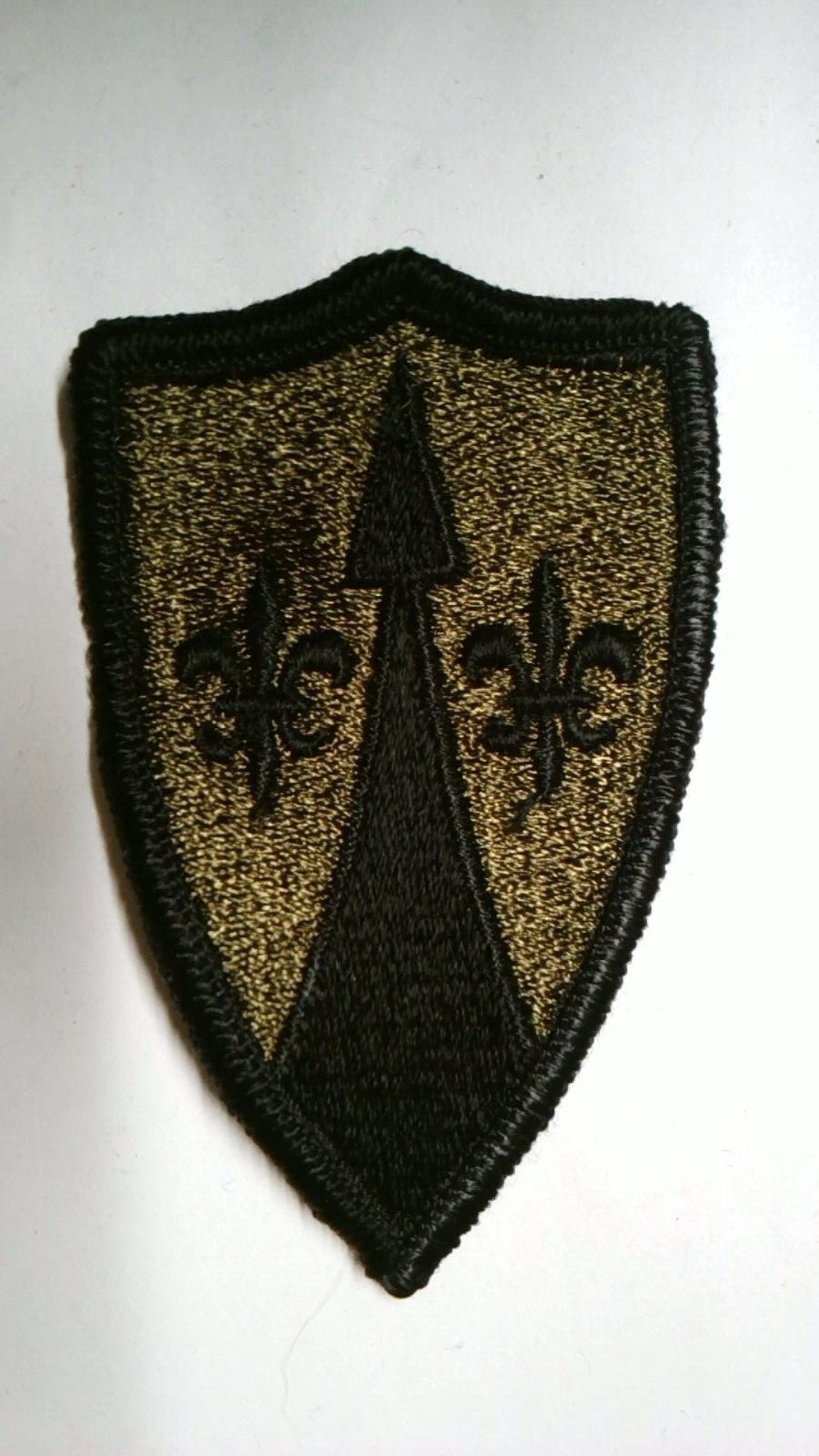 US MILITARY PATCH THEATER SUPPORT COMMAND EUROPE SUBDUED MERROWED EDGE FROM 1973