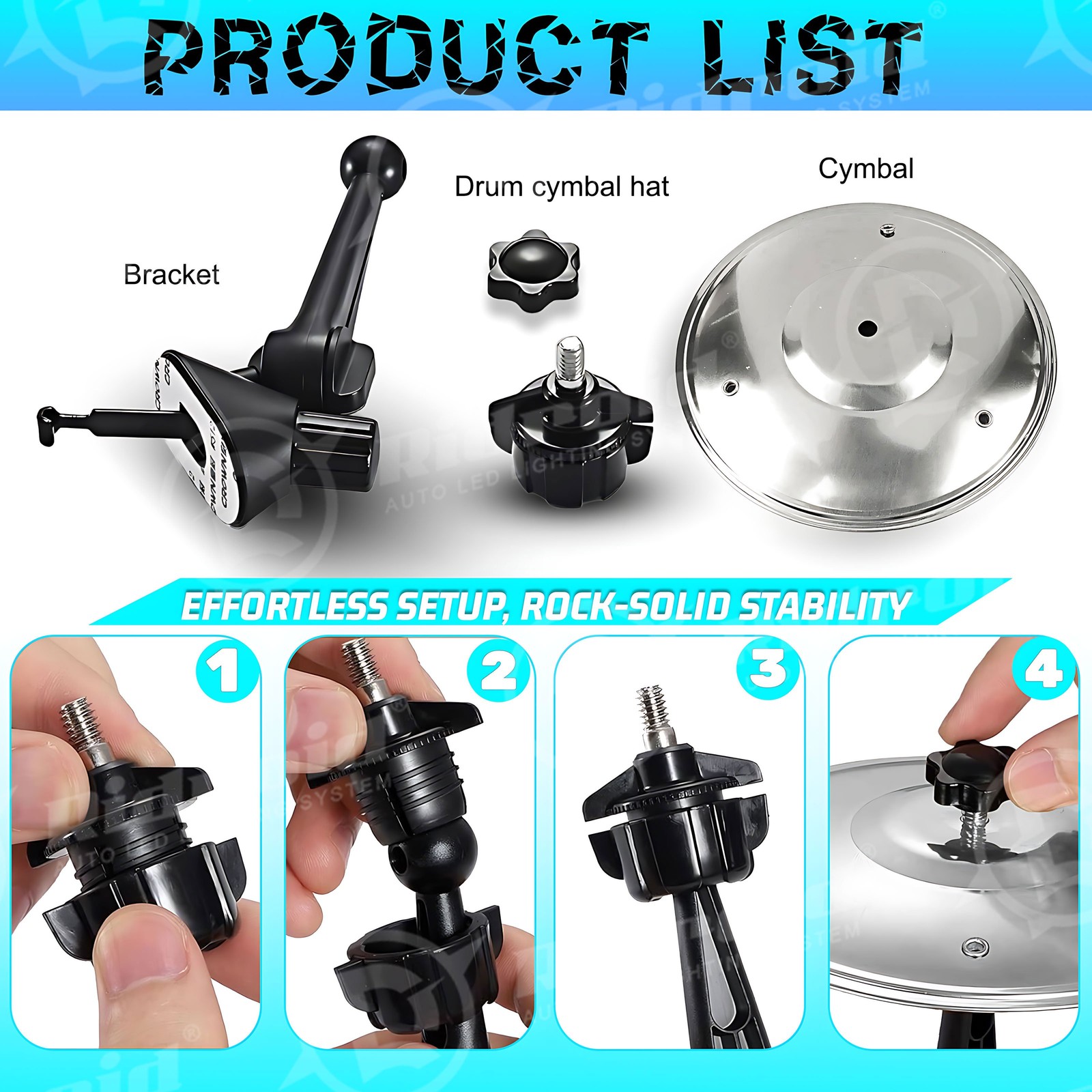 New Gift Slive Car Crash Cymbal, Car Drum Cymbal Air Vent, Make Your Driving Fun
