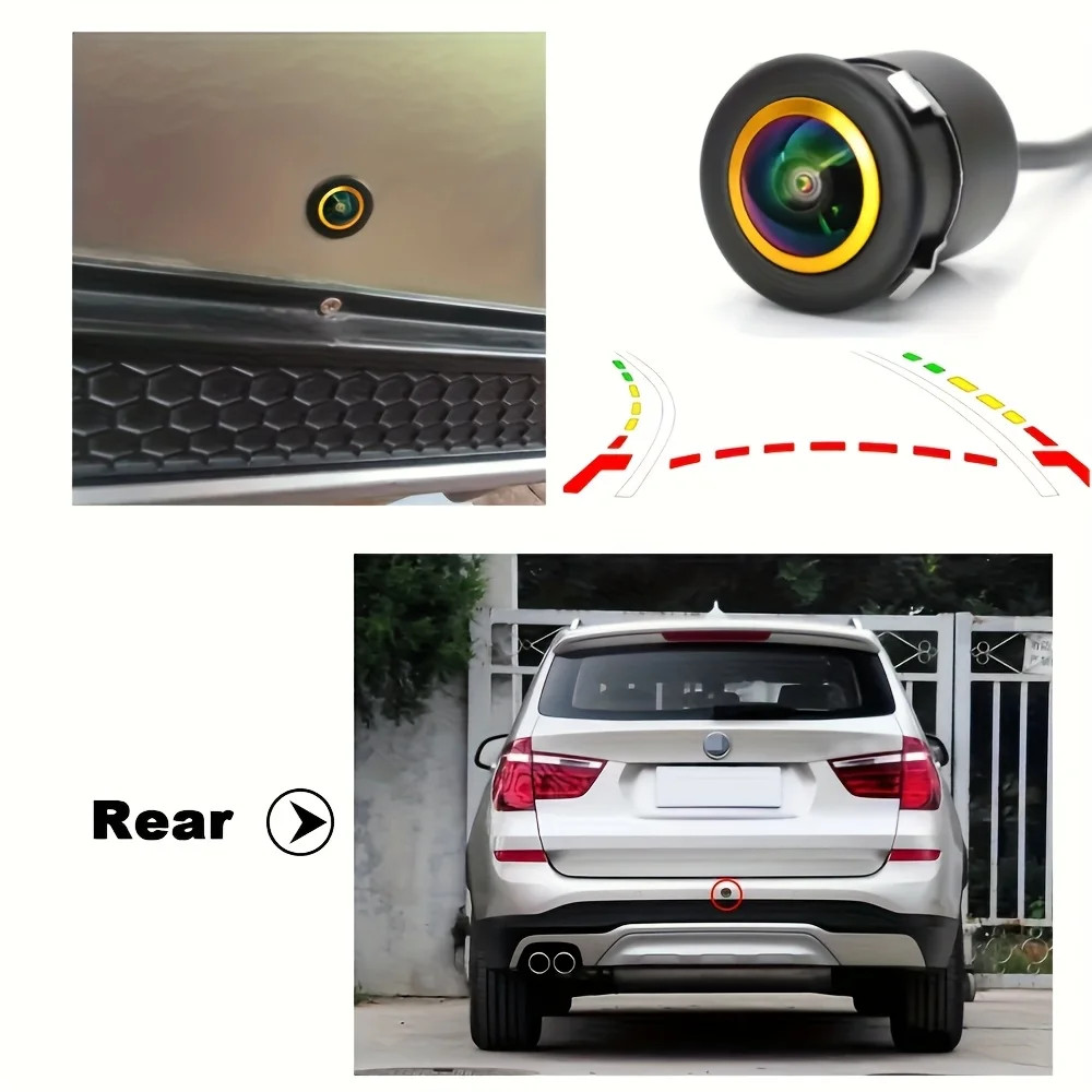 Dynamic Trajectory Reverse Car Camera with 170° Fisheye Lens, CCD Sensor, Wide A