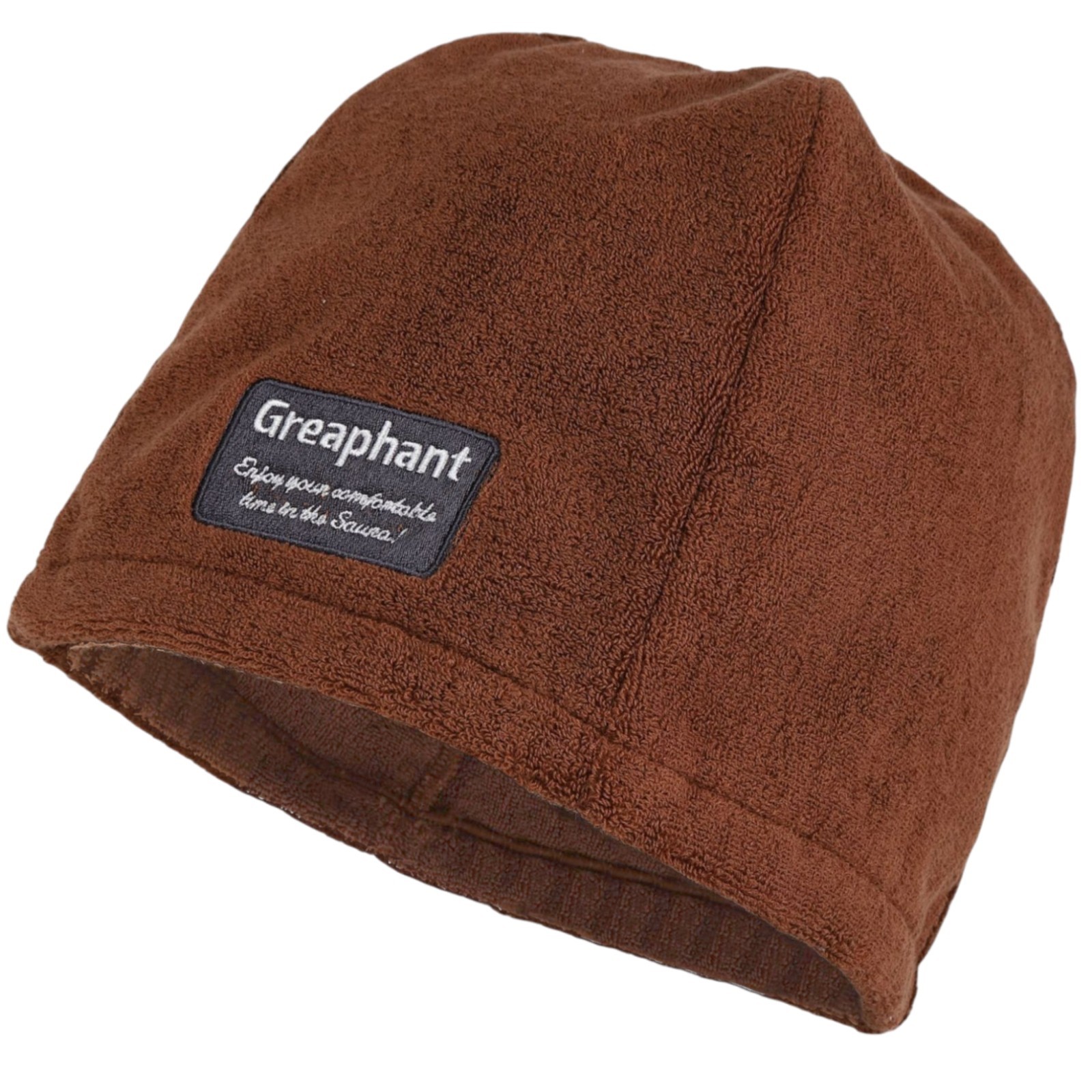 Sauna hat made of Imabari towel made in Japan cotton 100% comfortable brown hat