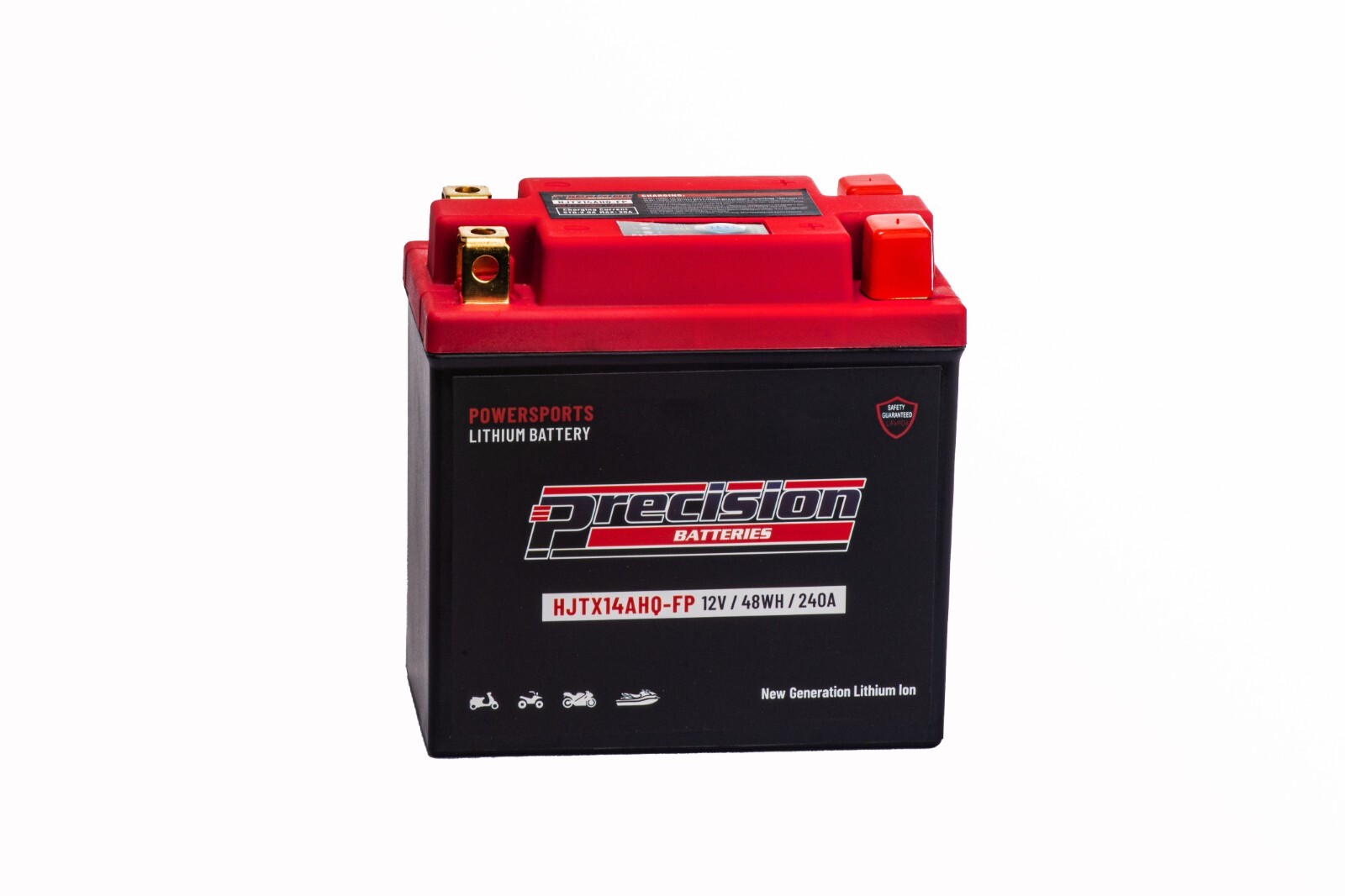 Precision HJTX14AHQ-FP Lithium-Ion Replaces Chrome 14AHL-BS, 12V 240CCA 48WH