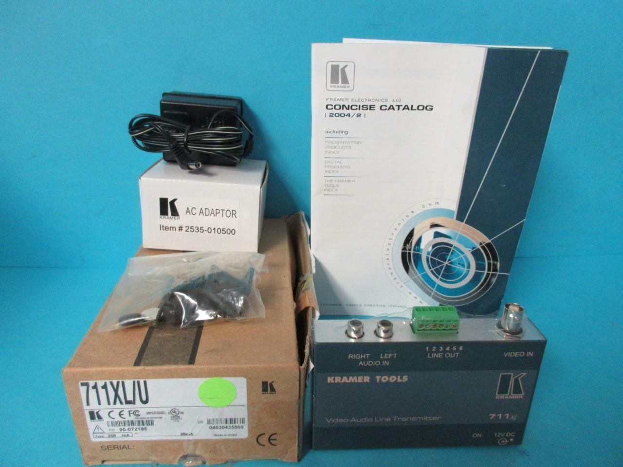 BRAND NEW KRAMER 711XL/U VIDEO-AUDIO LINE TRANSMITTER 90-072195 12V DC 55MA