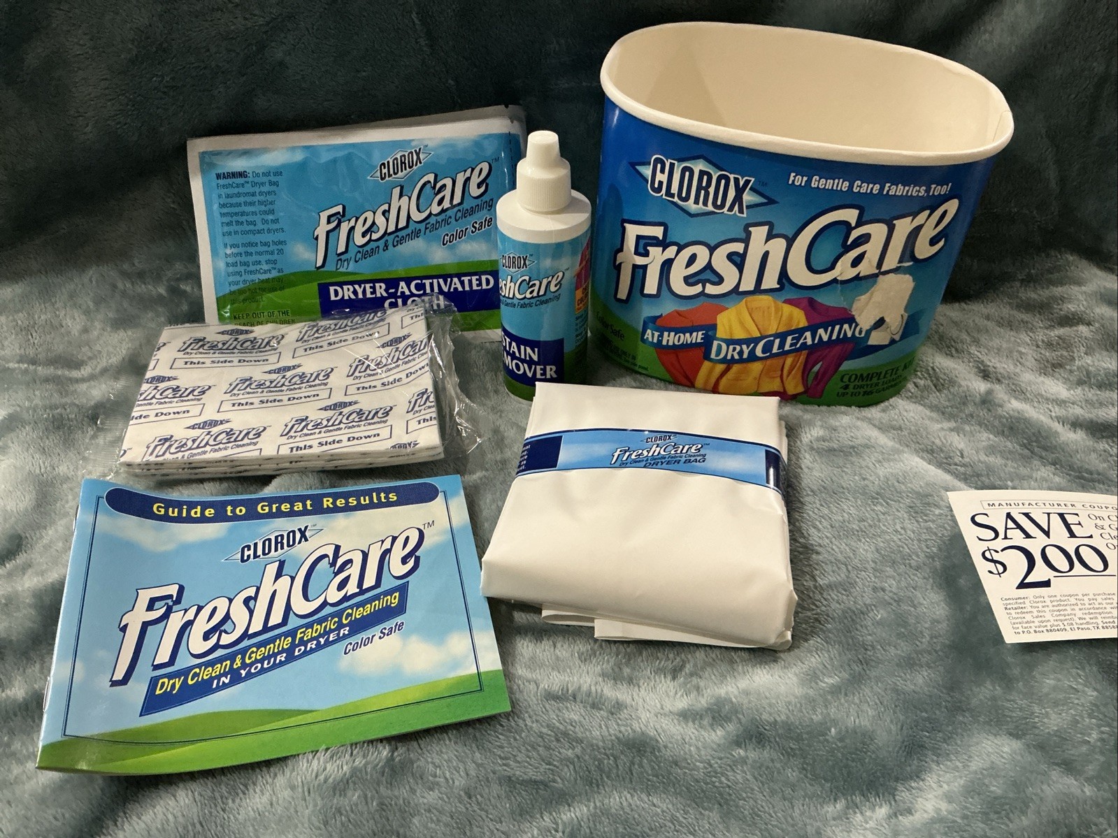 Clorox Fresh Care At Home Dry Cleaning Kit Color Safe 4 Dryer Loads 16 Garments