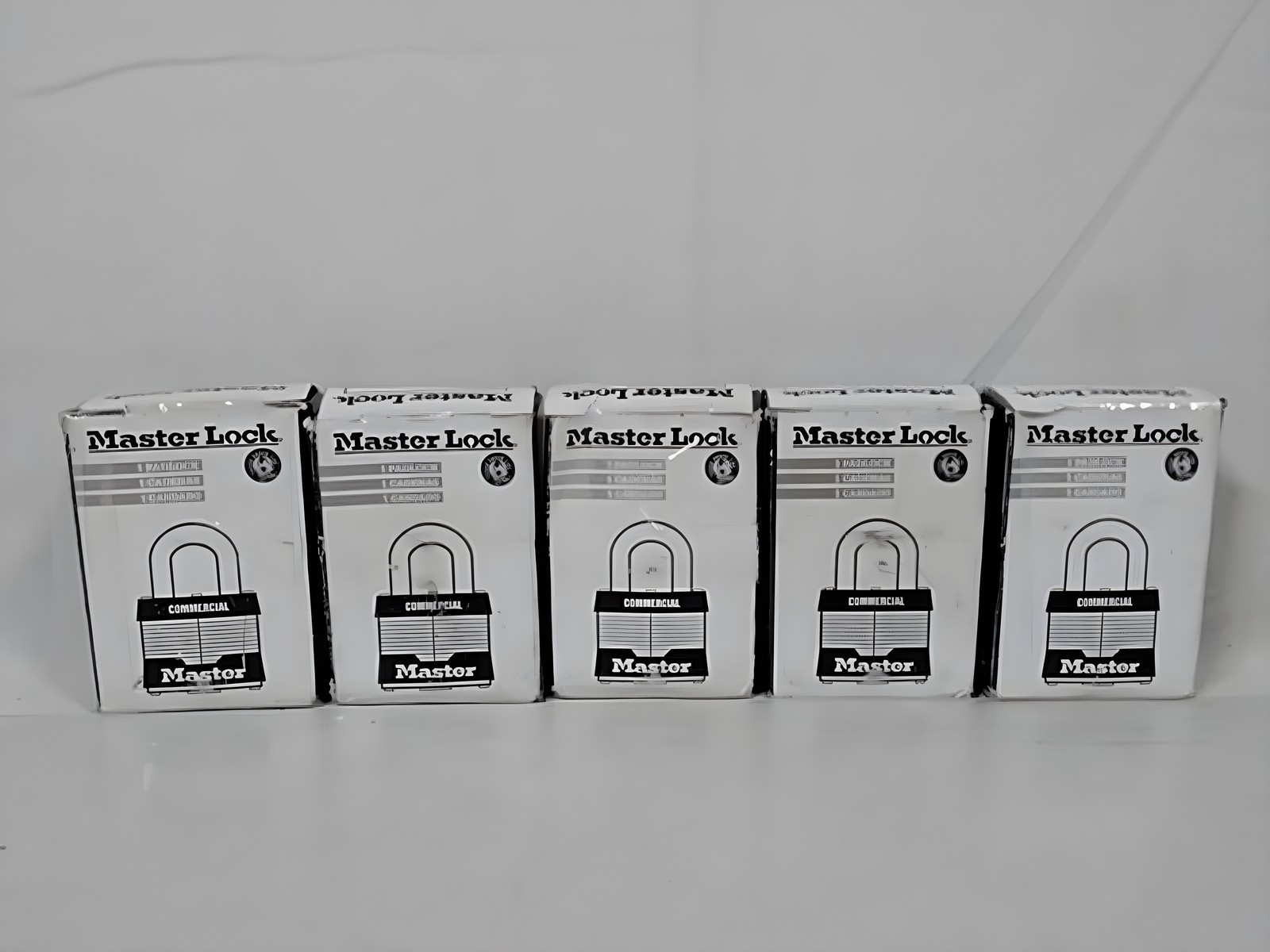 Master Lock Commercial Laminated Steel Padlocks Lot of 5