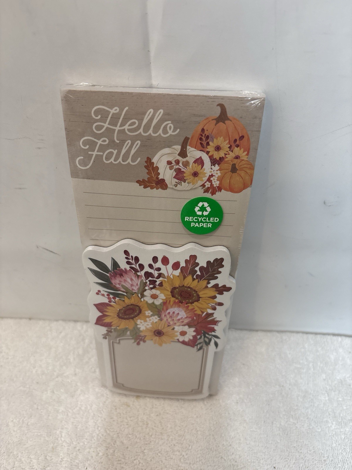 Clementine 150 Floral & Pum Graphic Hello Fall List Pad & NotePad Magnetic Set