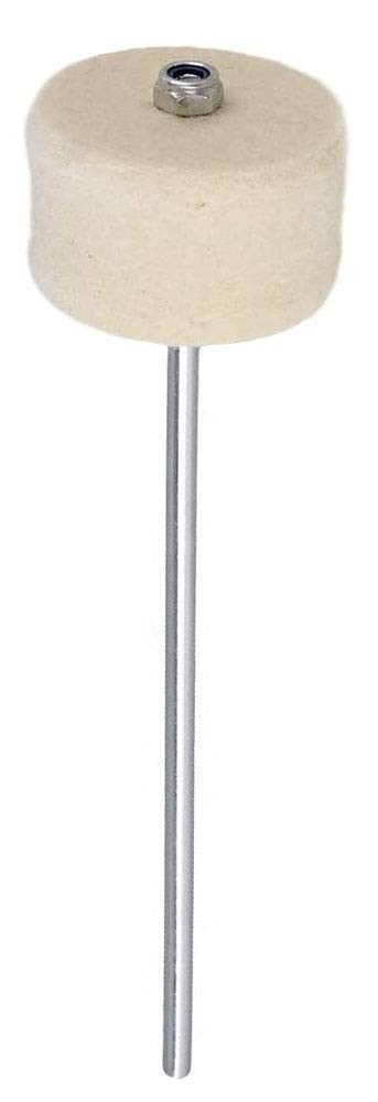 Jiayouy White Felt Bass Drum Beater Kick Foot Pedal