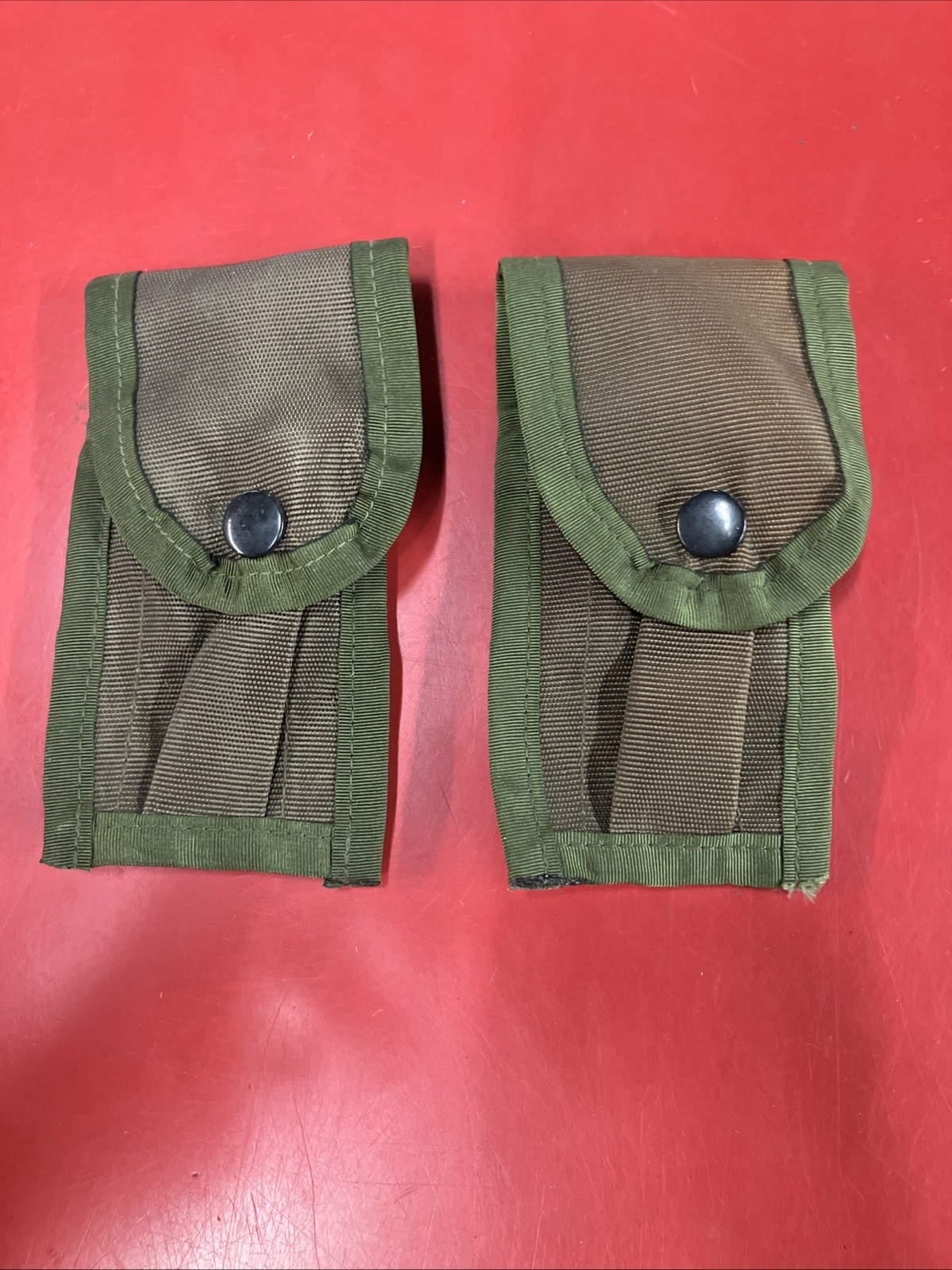 2x USGI Nylon Alice Handgun Magazine Pouch-OD GREEN