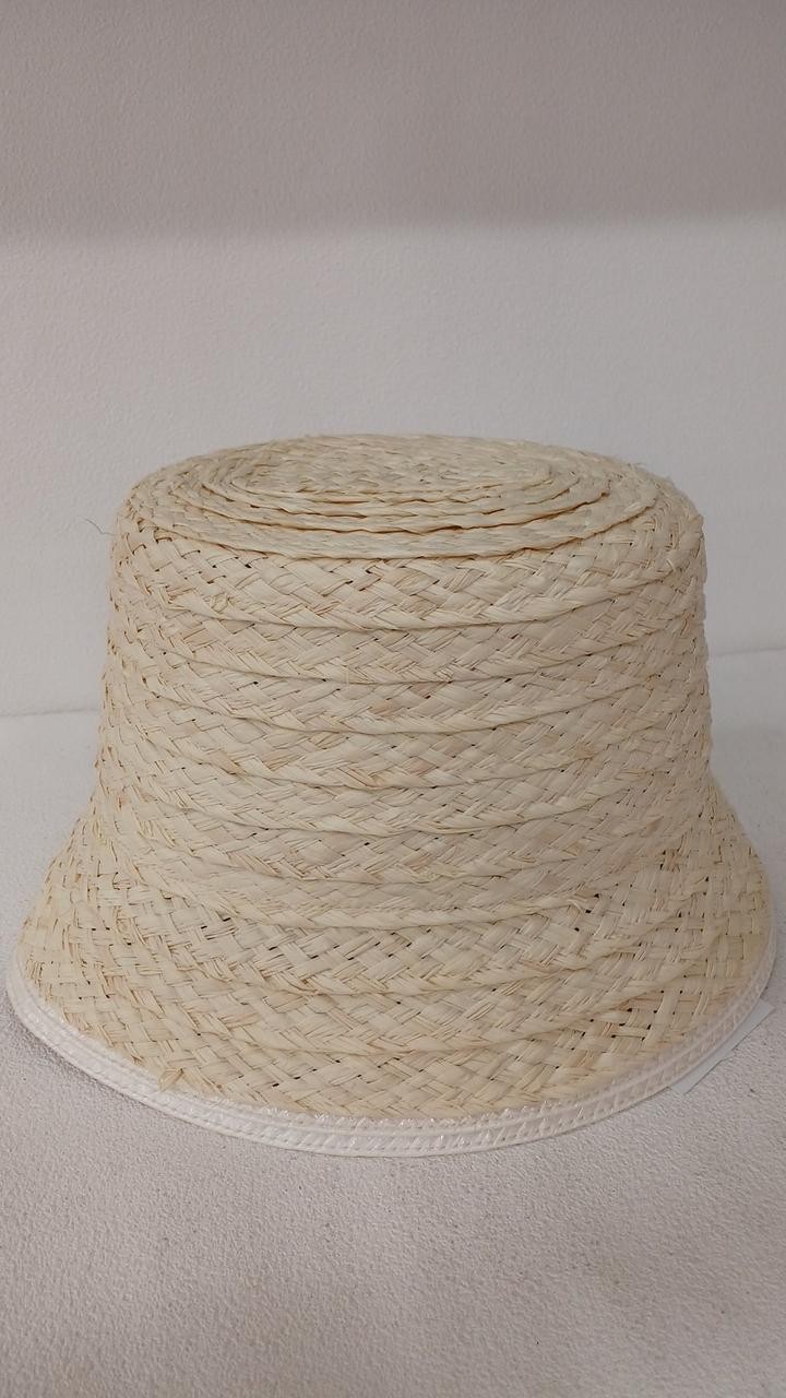 KIJIMA TAKAYUKI Hat, Beige, Natural Straw Raffia, Made in Japan, Condition A