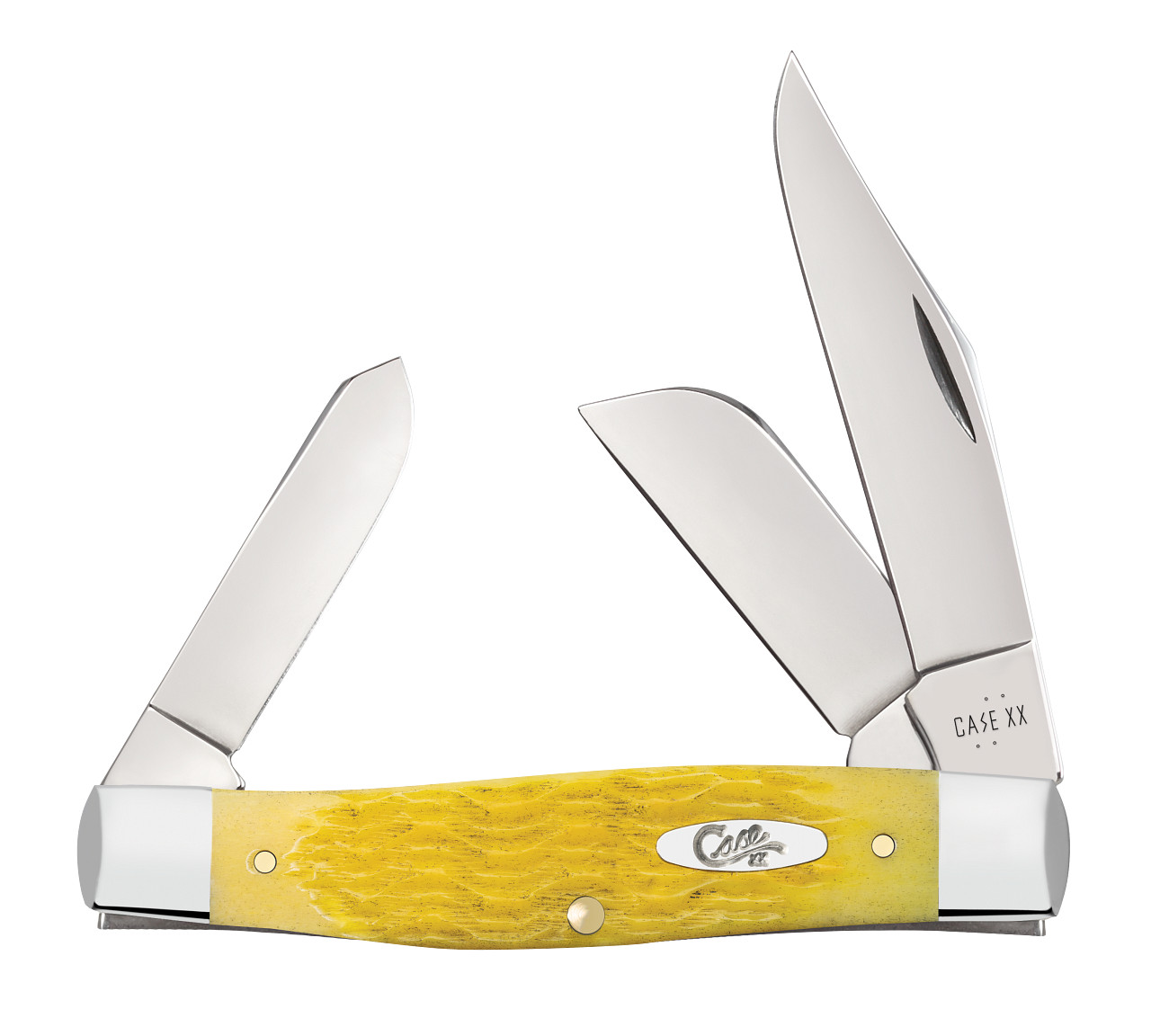 Case xx Knives Large Stockman Platts Jig Yellow Bone 75311 Knife