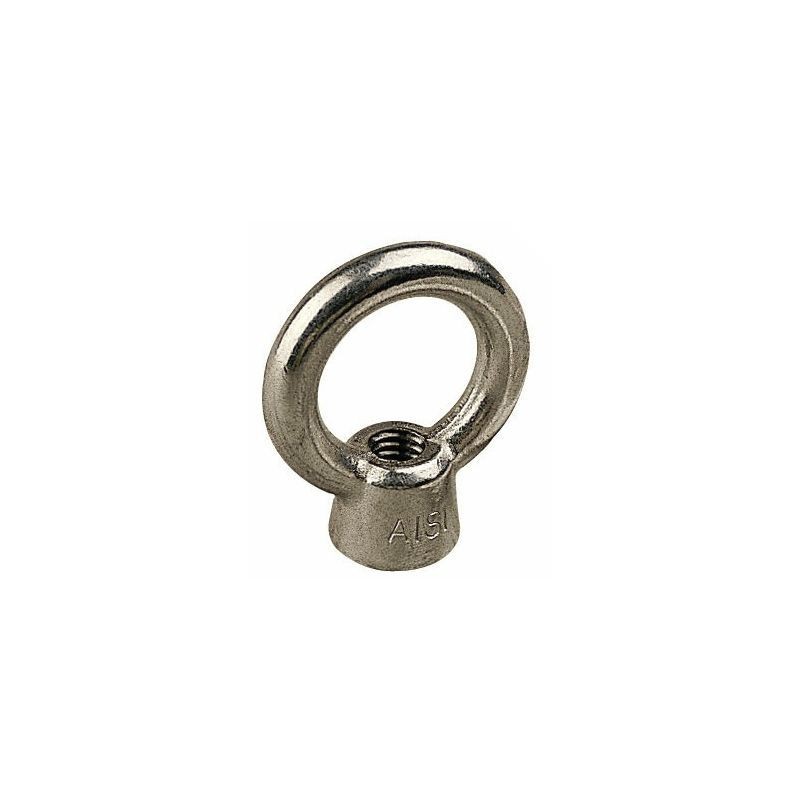 1/4"-20 Threaded Stainless Steel Eye Nut 1/4-20 Loop Hole for Cable Rope