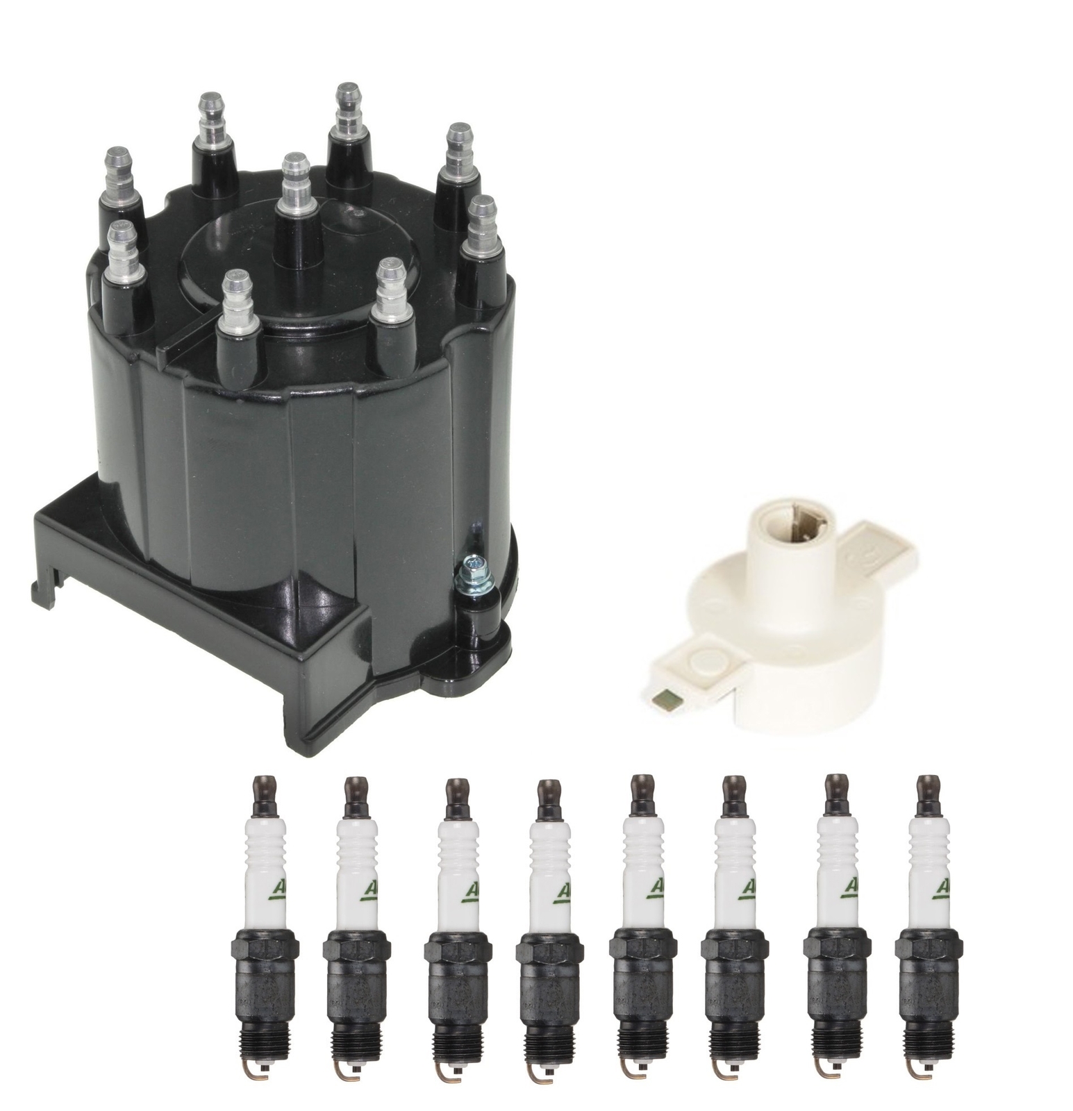 Distributor Rotor Cap & Spark Plugs Kit ACDelco for Chevy Camaro Firebird 5.7 V8