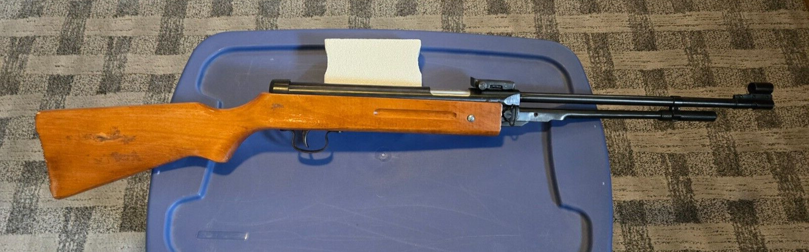 Vintage Shanghai China .177 Under leaver Air Rifle Pellet Wood Stock