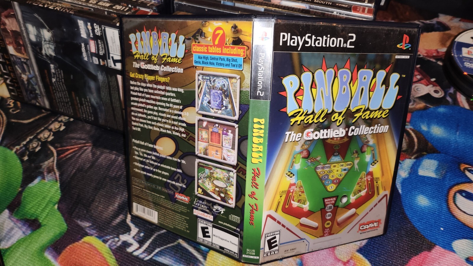 Pinball Hall Of Fame PlayStation 2 Case And Manual Only NO DISC