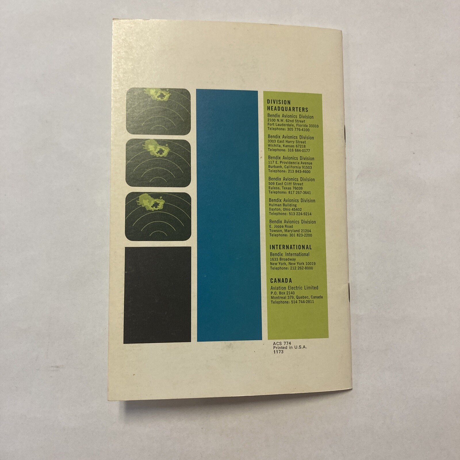 Bendix RDR-1200/140 Weathervision Systems - Pilots Handbook (AC 774)