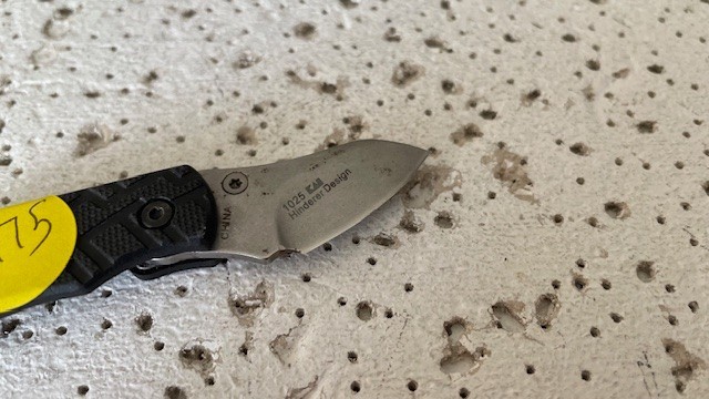 1025 Kershaw Folding Pocket Knife Cinder Hinderer Design Plain Blade Linerlock