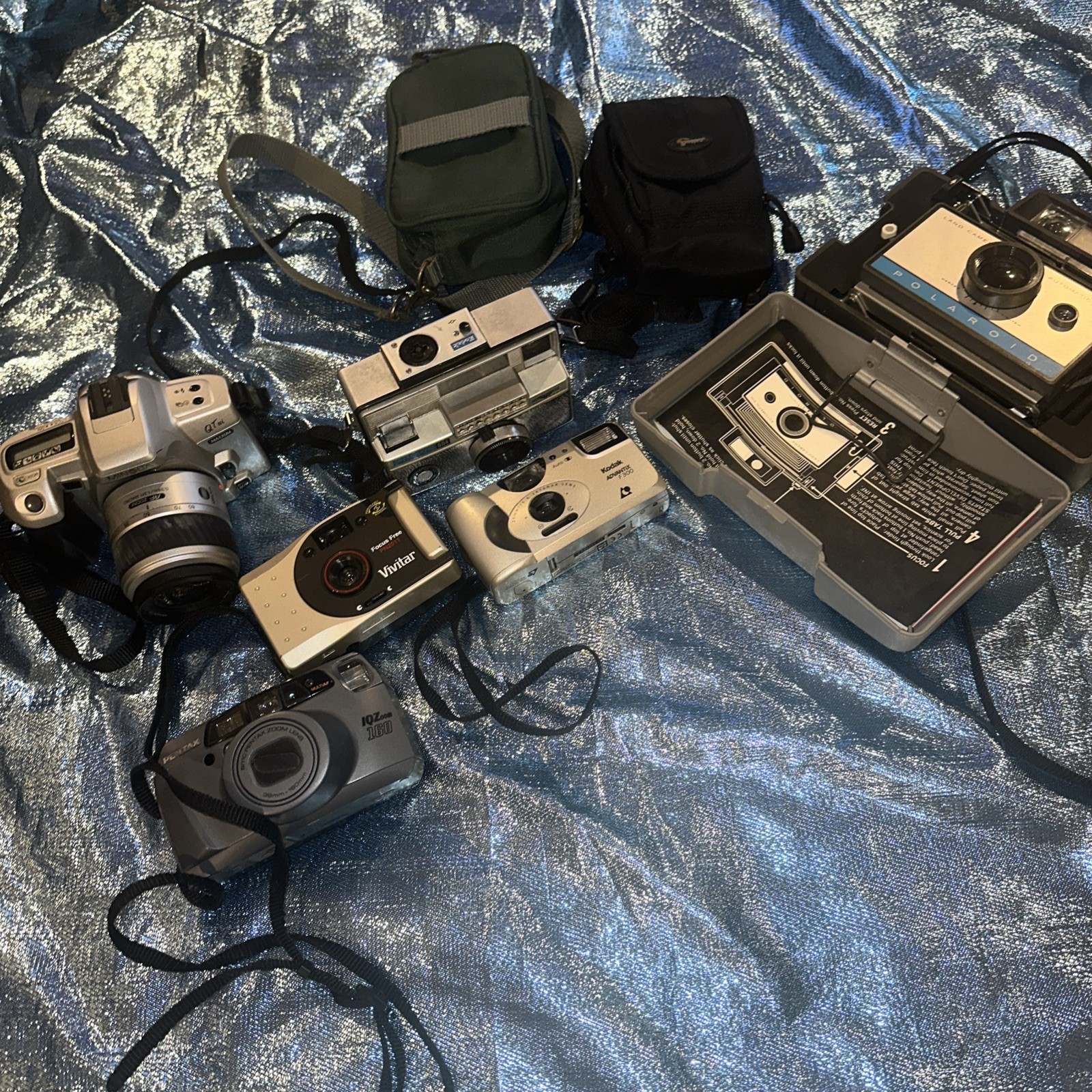 Lot of 6, Kodak, Polaroid, Etc. Cameras Pre-owned, PARTS ONLY