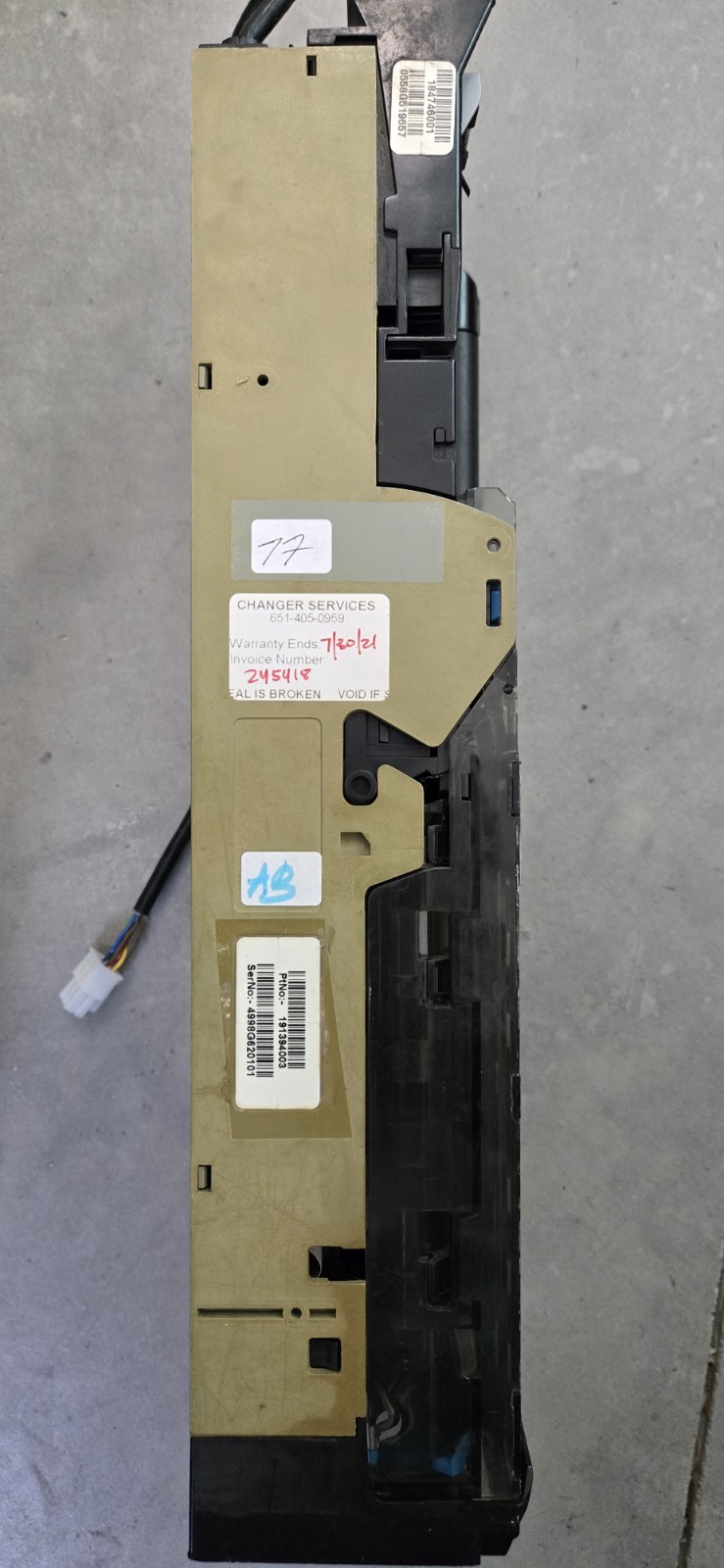 MEI VN4510 Coin Changer - untested (MDB Interface)