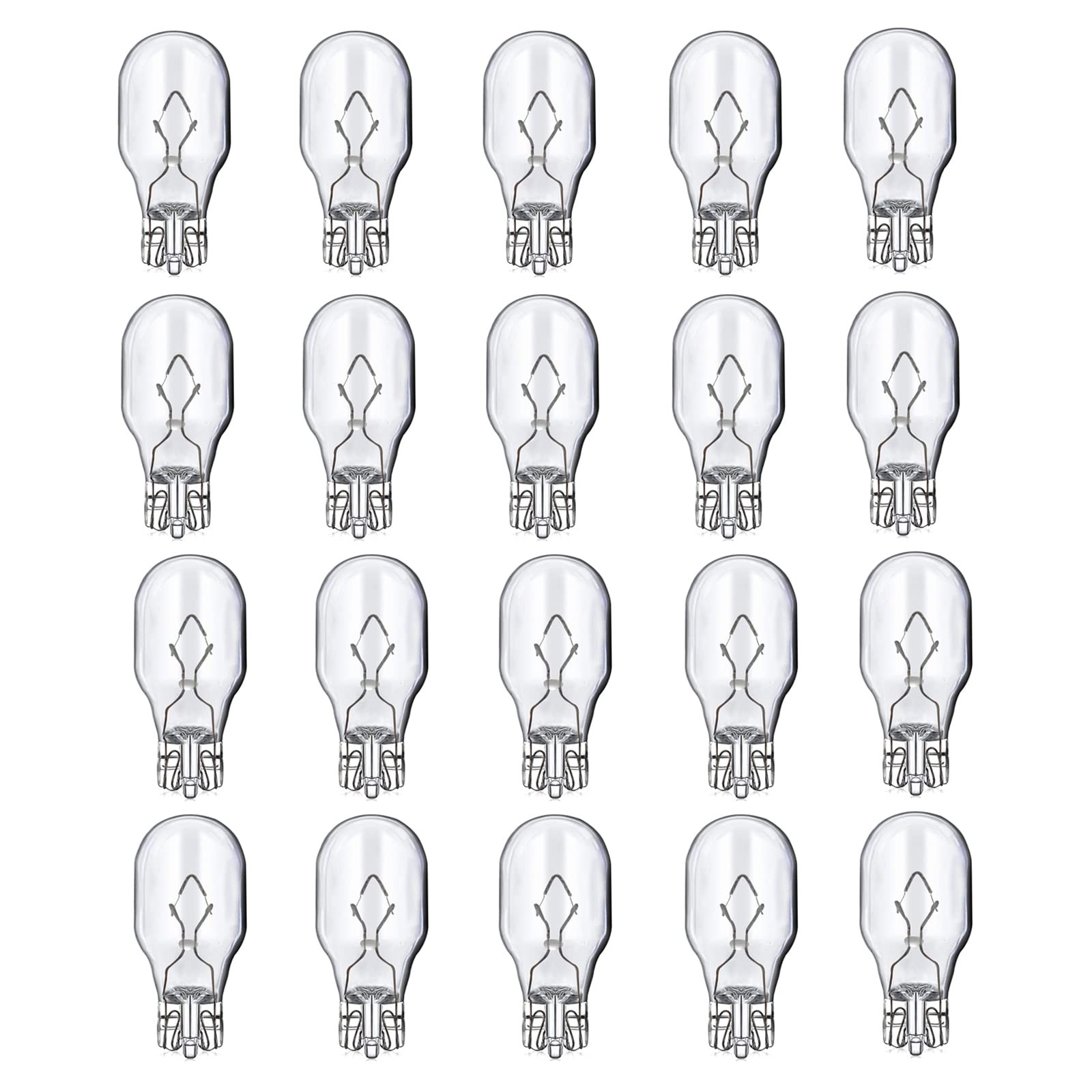 Landscape Light Bulbs 20Pk 4W 12V T5 Wedge Base Low Voltage Outdoor Lamps