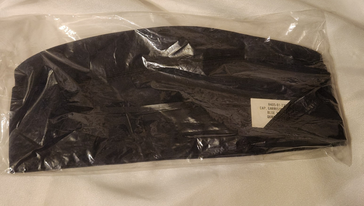 NEW USAF Air Force Blue Airmen Garrison Cap Sz 7 1/2 Blue 1608 PolyWool Military