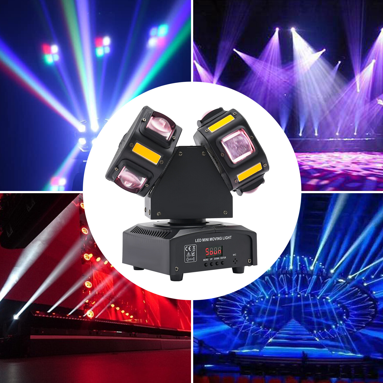 Stage Light, DMX512 Moving Head Dj Lights for Party Concert Festival Show 120W