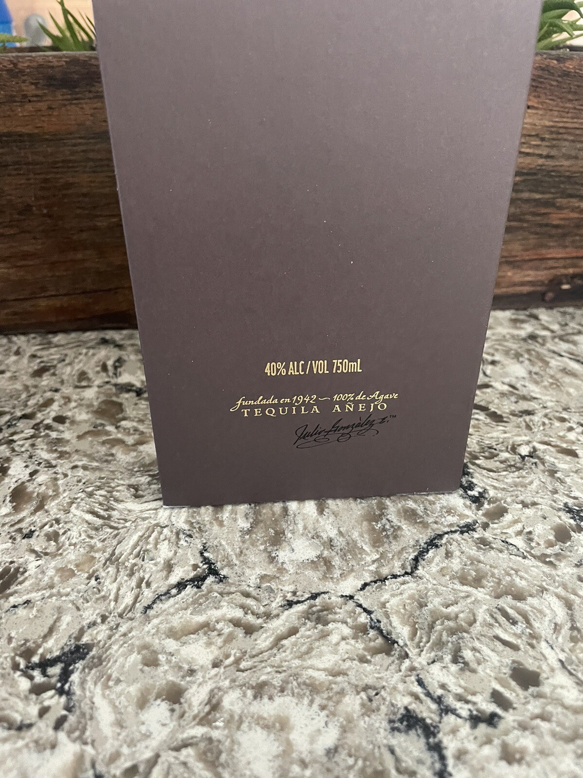 TEQUILA DON JULIO 1942 EMPTY BOTTLE AND BOX – MINT