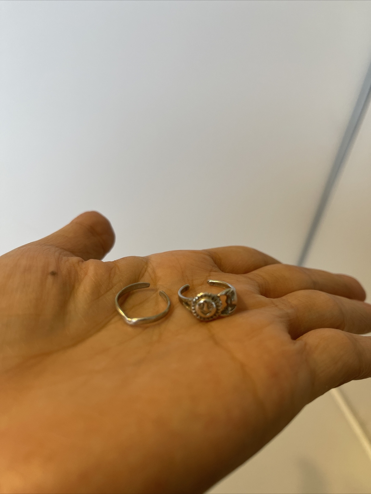 925 Sterling Silver toe rings set of 2 (DD)set