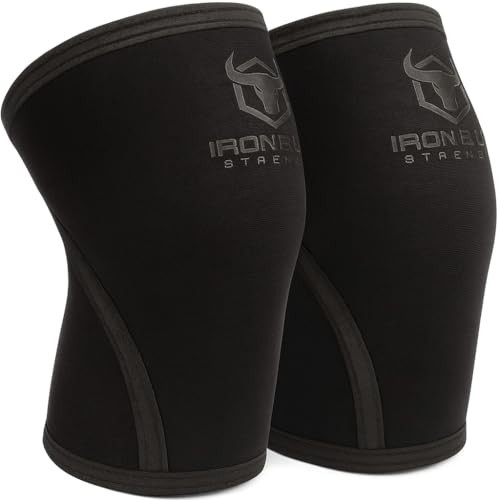 7mm Knee Sleeves for Weightlifting & Powerlifting - Compression Support Brace fo