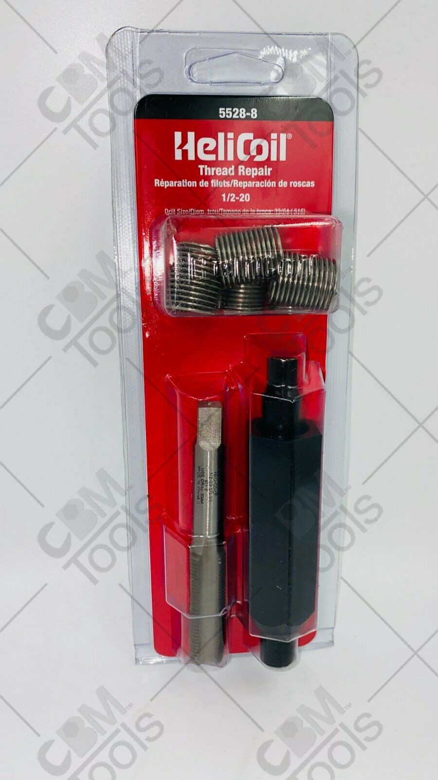 HeliCoil 5528-8 1/2-20 Fine Thread Repair Kit with 6 Inserts and Tools