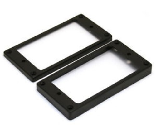 NEW - Flat Bottom Humbucking Pickup Ring Set For Epiphone - BLACK