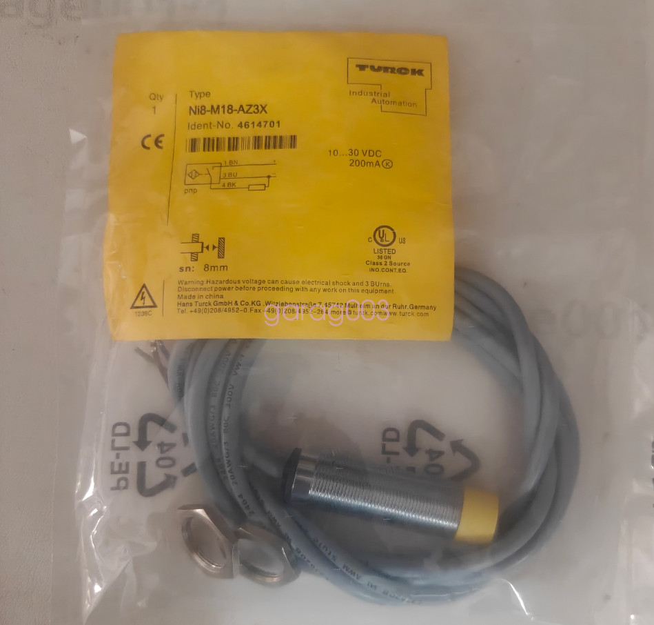 1PC TURCK NI8-M18-AZ3X PROXIMITY SWITCH -NEW