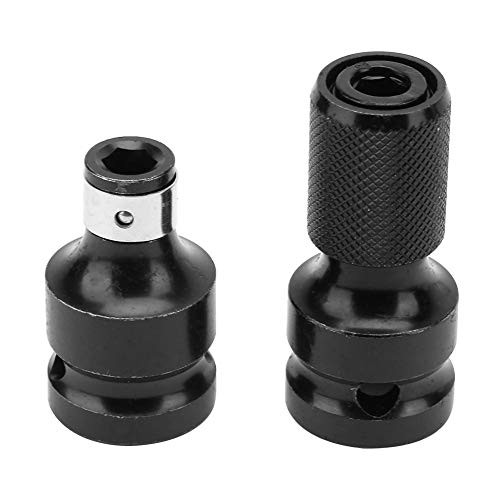 Hex Female Socket Adapter, 2 PCS 1/2 to 1/4 Telescopic Socket Adapter For