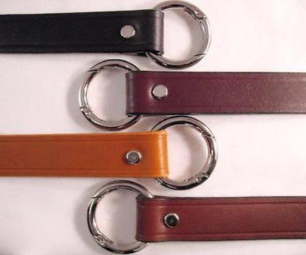 1" Cowhide Leather Handbag Purse Replacement Strap Handle w/Snap Rings 4 colors
