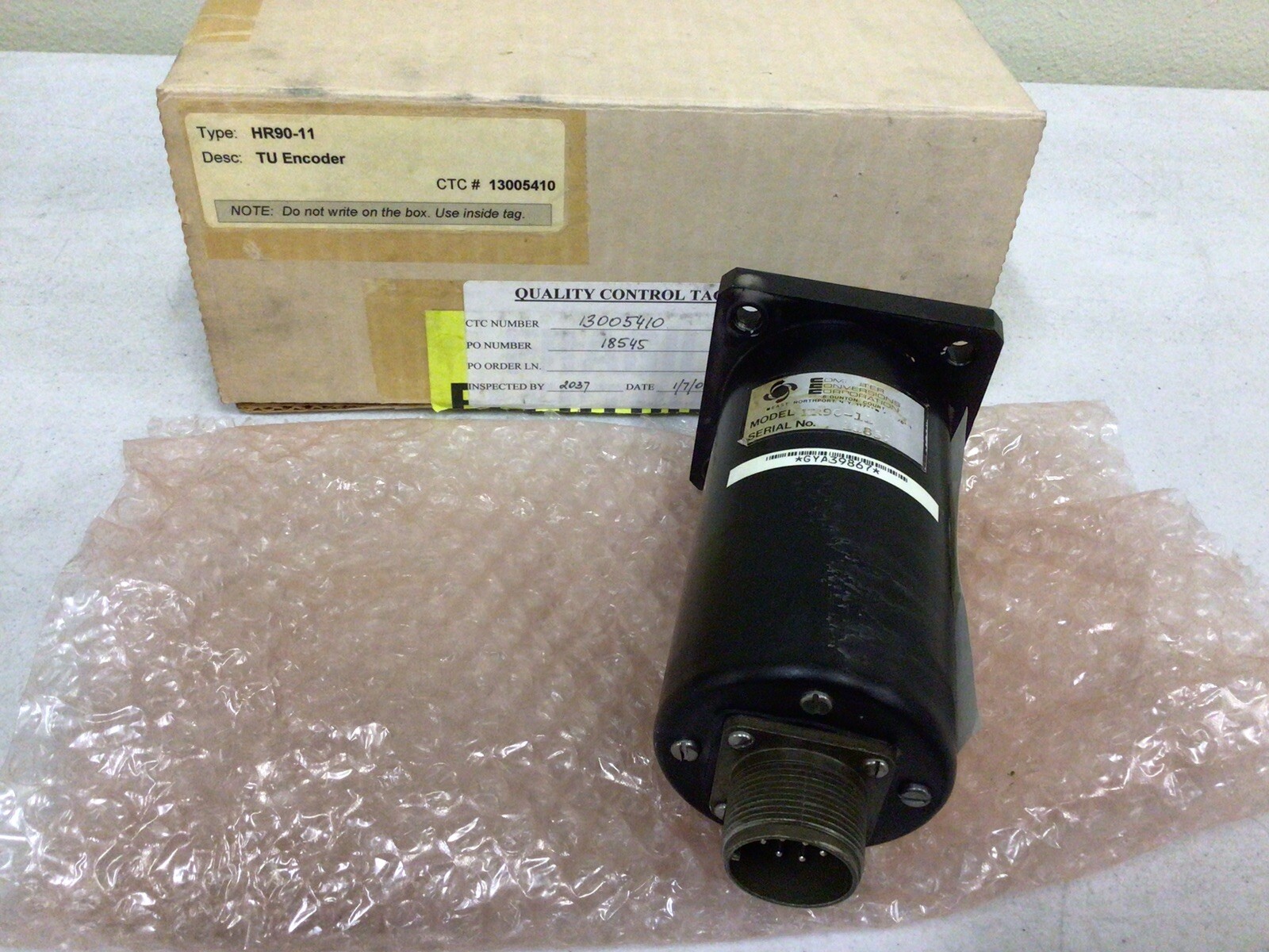 COMPUTER CONVERSIONS CORPORATION HR90-11 TRANSDUCER, SERIAL:11852, FREE SHIPPING