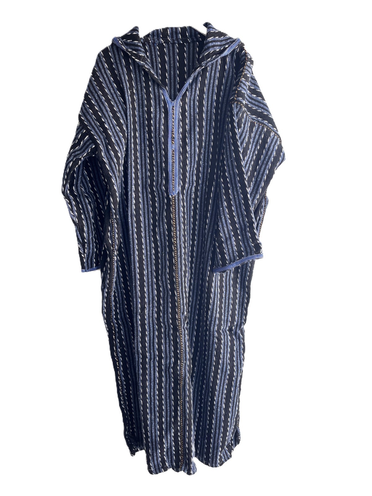 Atlas Mountain Wool Djellaba – Rustic Moroccan Hooded Winter Robe