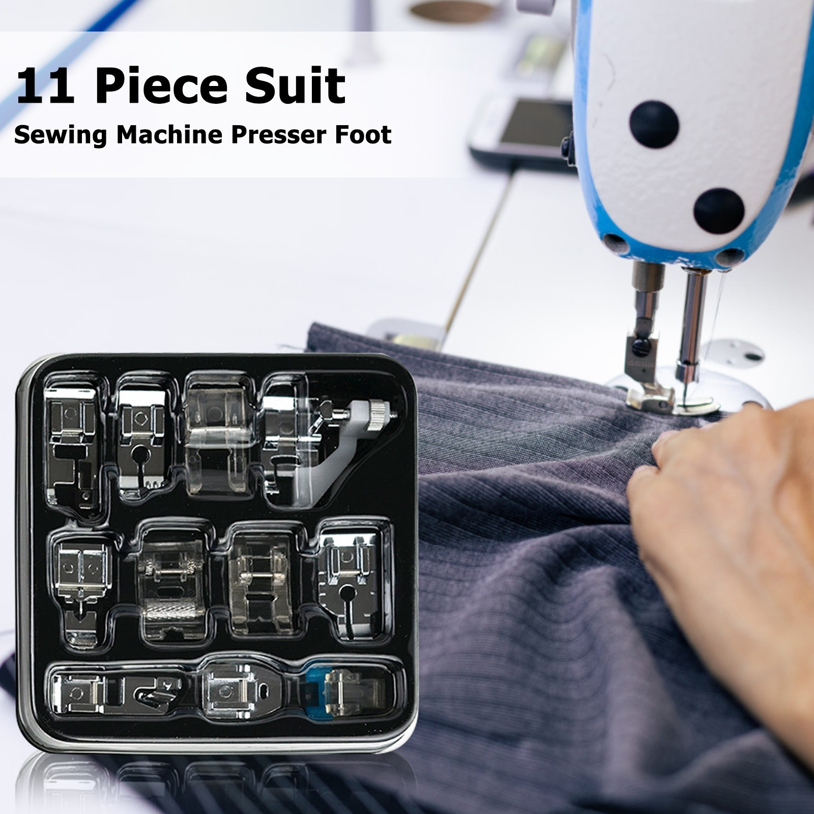 11pcs/set Model 505 Multifunctional Electric Sewing Machine Presser Feet Sewing