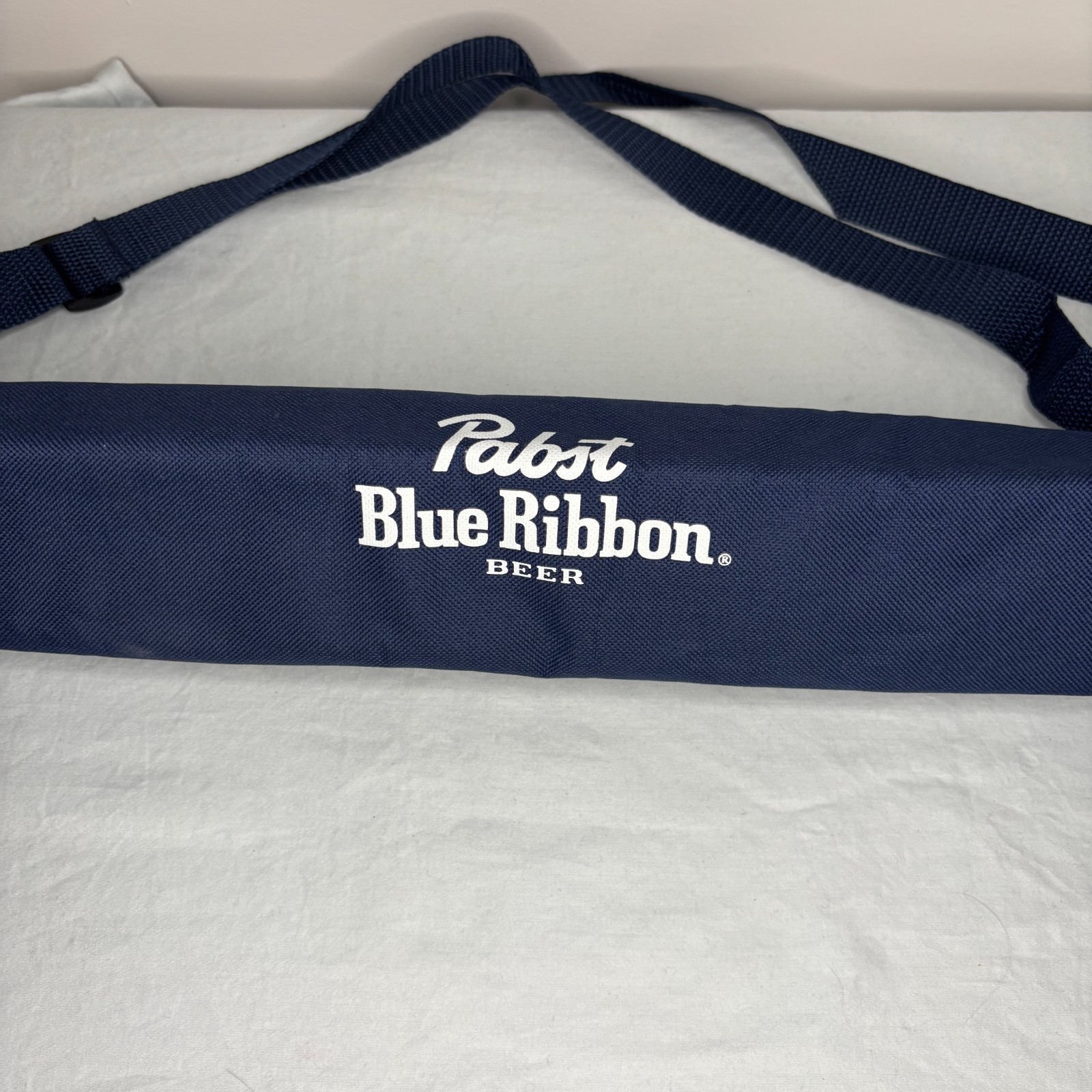 PABST Blue Ribbon NEW Portable Can Cooler Cylinder Stack Shoulder Handle Zip