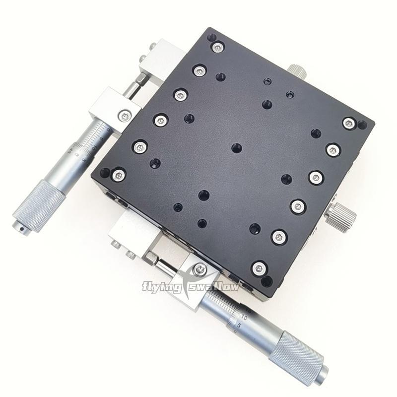 Manual Sliding Table Trimmer Frame XY Axis Cross-guide  Platform LY90-LM 90*90mm