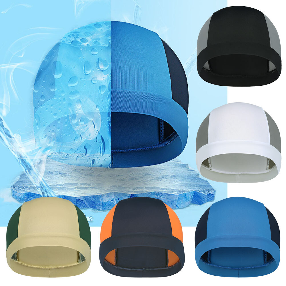 Sport Moisture Sweat Wicking Beanie Caps Outdoor Bike Cycling Helmet Liner Hats