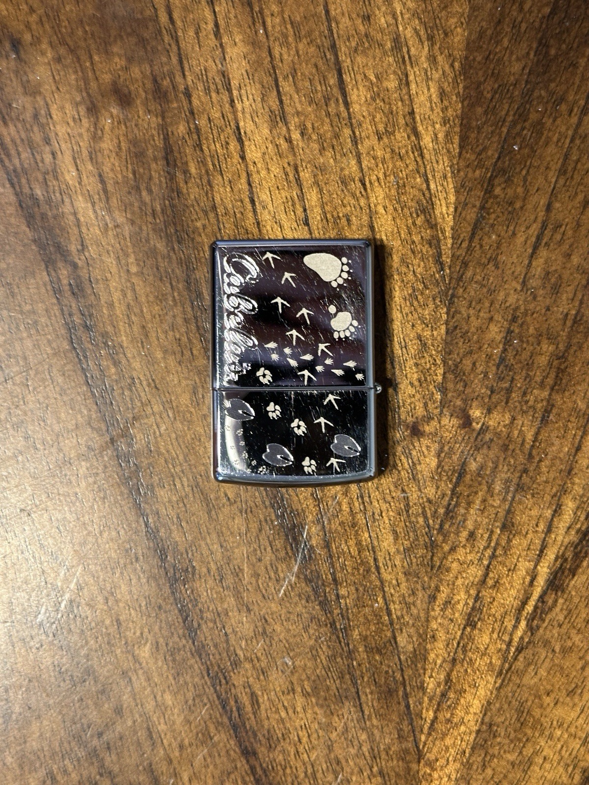 Cabelas Zippo Lighter Animal Footprints