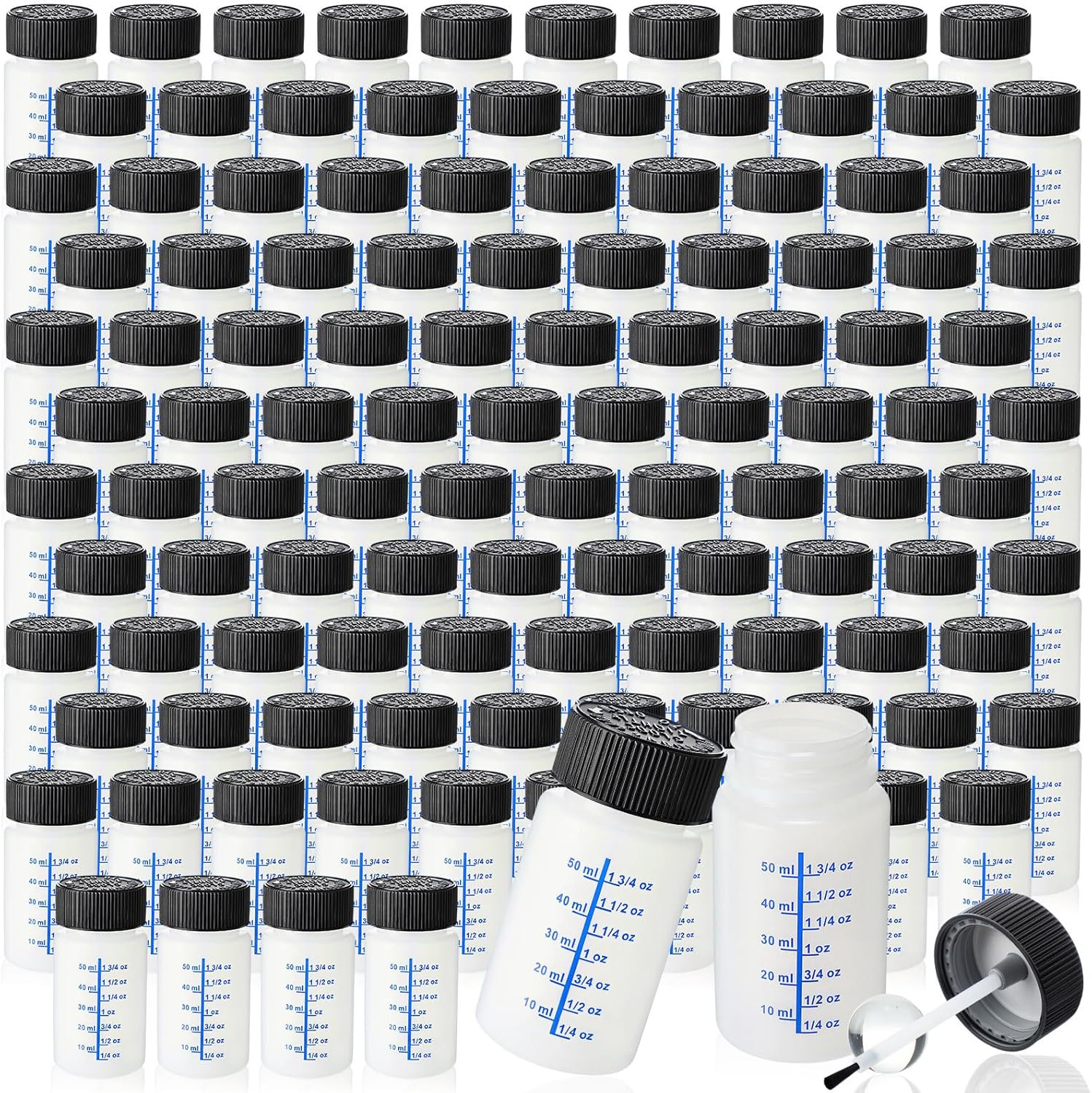 30 Pcs Touch up Paint Bottles with Brush and Lid Empty Touch up Bottle with Mixi