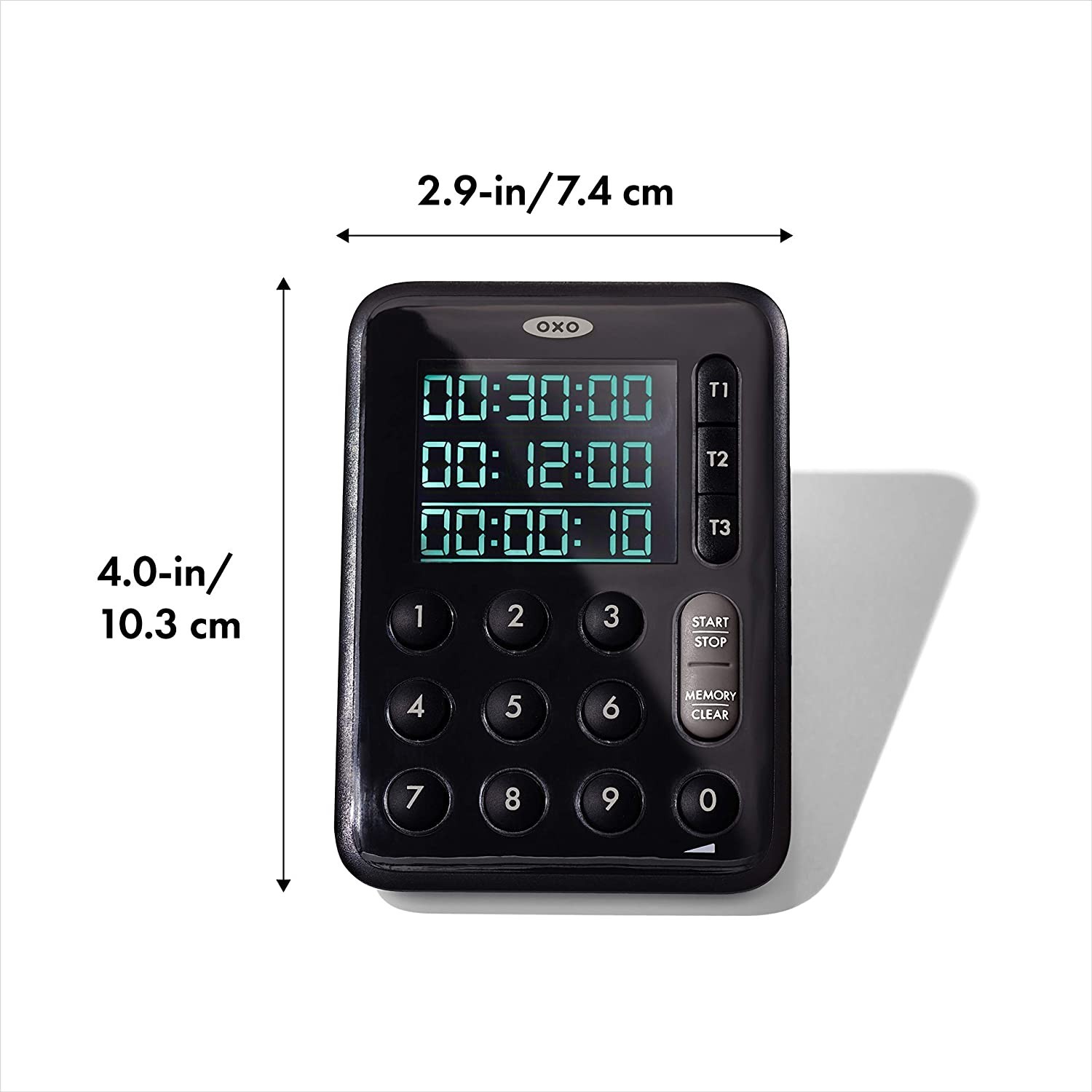 OXO Good Grips Digital Triple Kitchen Timer - Black
