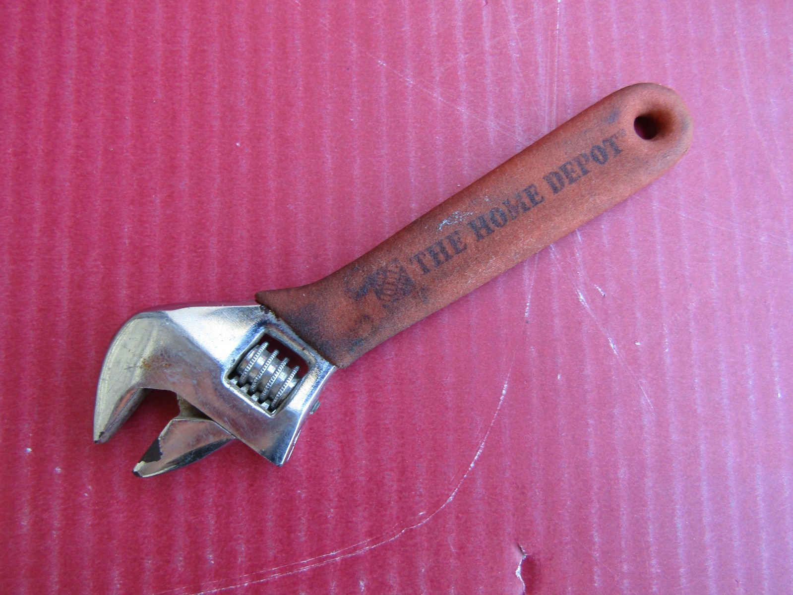 THE HOME DEPOT TOOLS 6" Adjustable Crescent Wrench Orange Grip Handle
