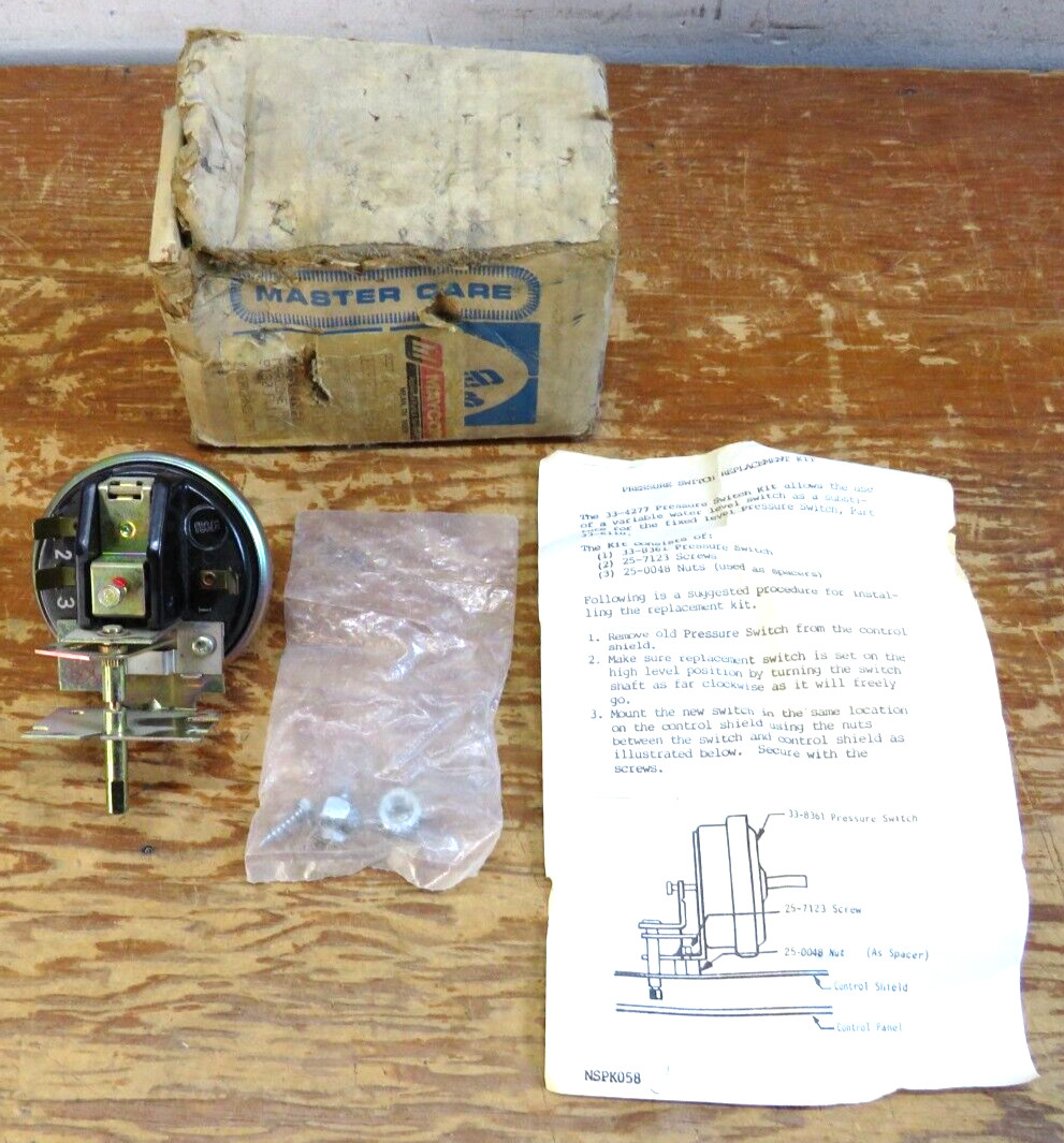 Robertshaw Washer Pressure Switch Kit 33-4277