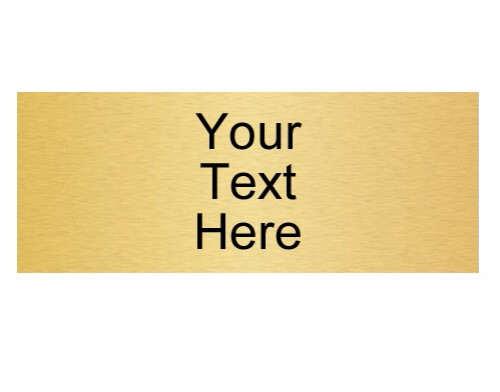 Custom Trophy Plate/Name Plate with 3 Lines of Text