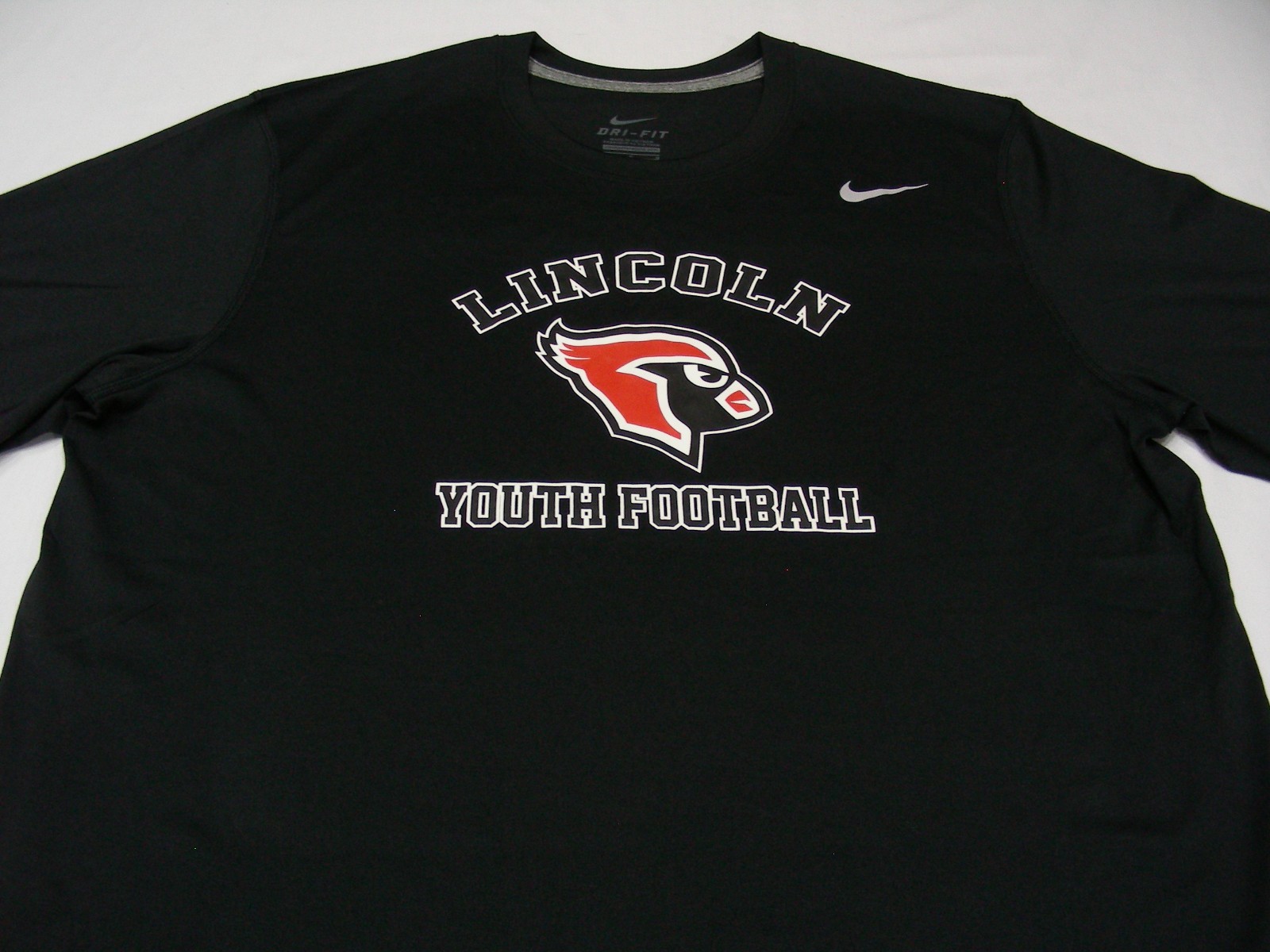 LINCOLN CARDINALS YOUTH FOOTBALL - NIKE DRI-FIT - LARGE SIZE T SHIRT! (VITEZNIK)