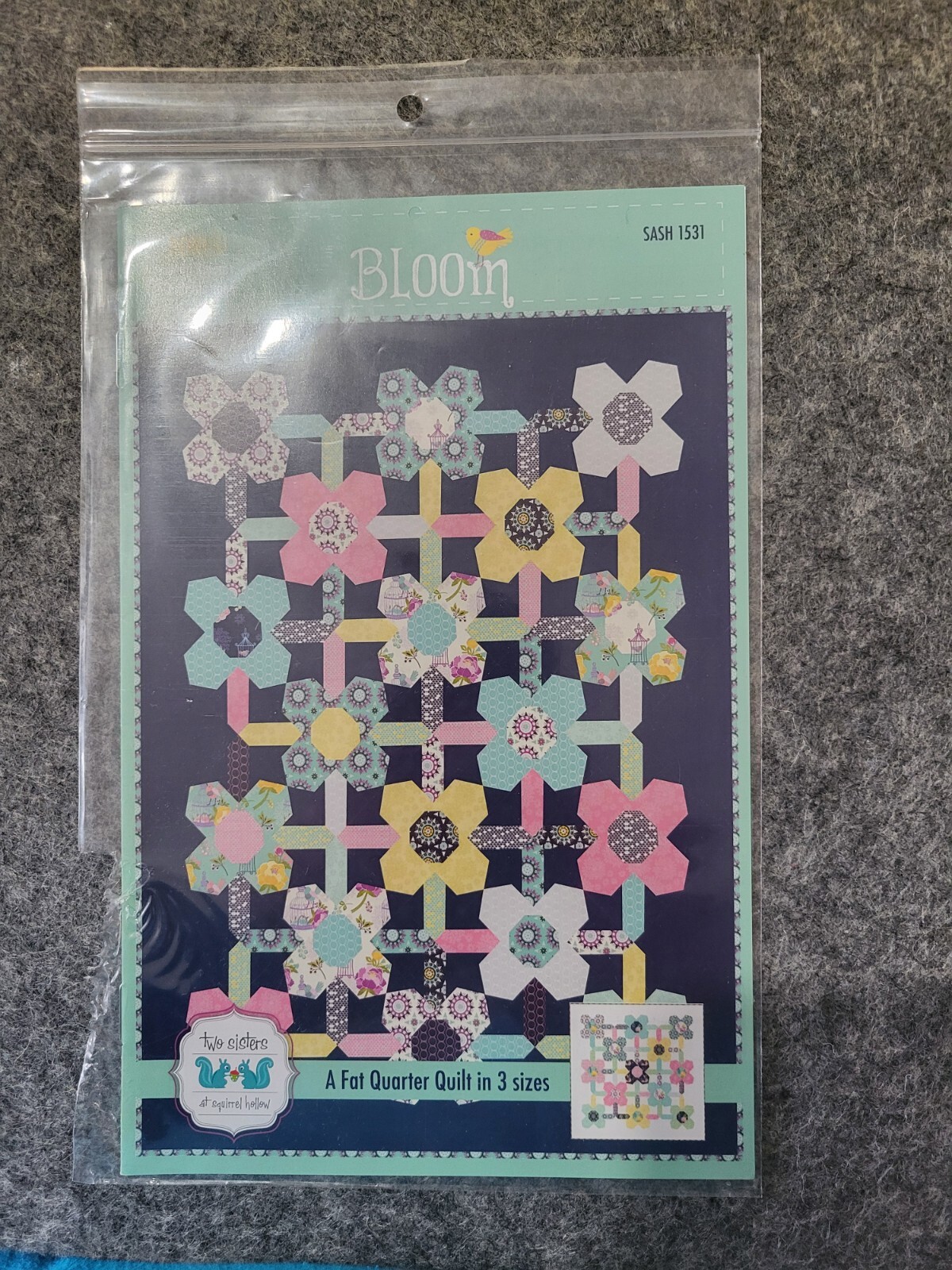 New Bloom Quilt Pattern by Two Sisters at Squirrel Hollow SASH 1531
