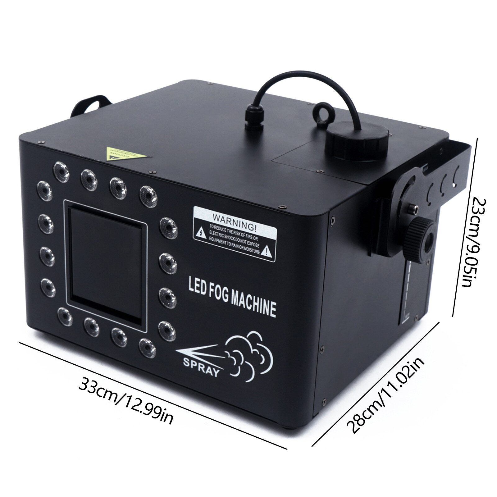 1500W Low Profile Hazer Haze Smoke Machine DMX Theater DJ Party Stage Effect