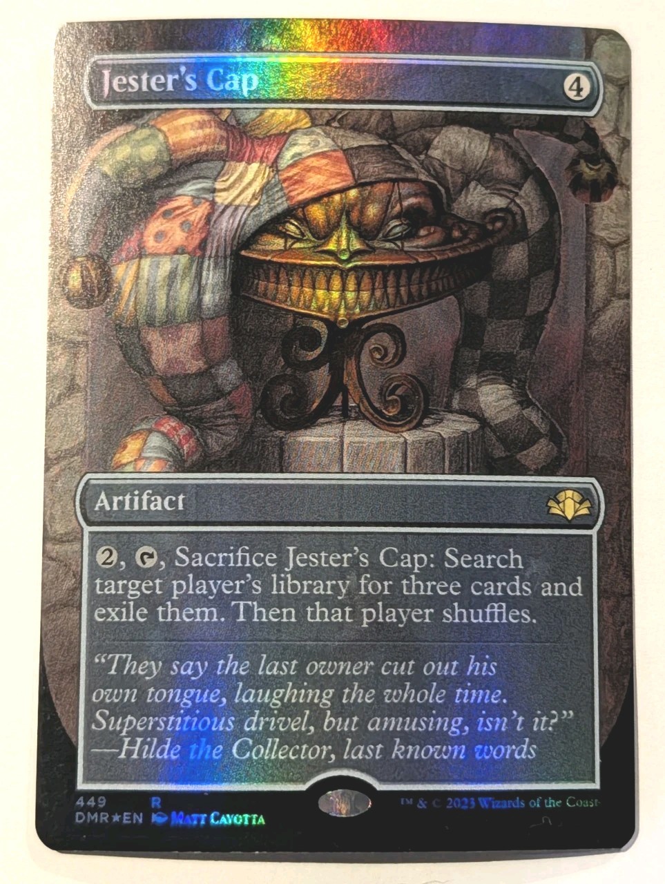 Jester's Cap (Borderless) Dominaria Remastered Foil - MTG RARE